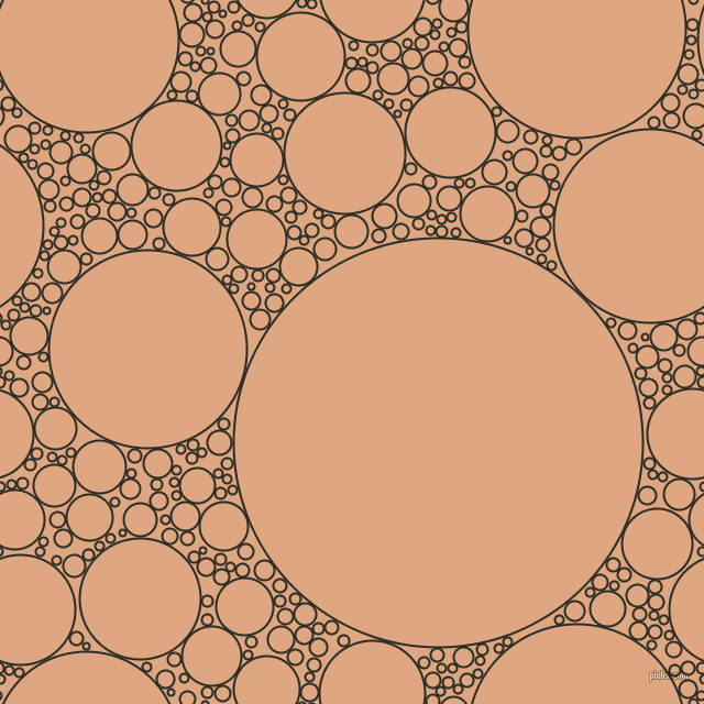 bubbles, circles, sponge, big, medium, small, 2 pixel line width, Rangoon Green and Tumbleweed circles bubbles sponge soap seamless tileable