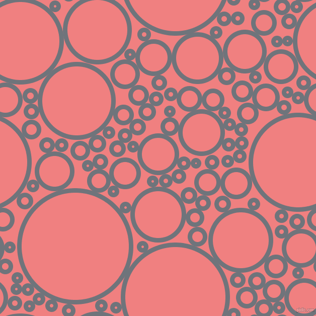 bubbles, circles, sponge, big, medium, small, 9 pixel line width, Raven and Light Coral circles bubbles sponge soap seamless tileable