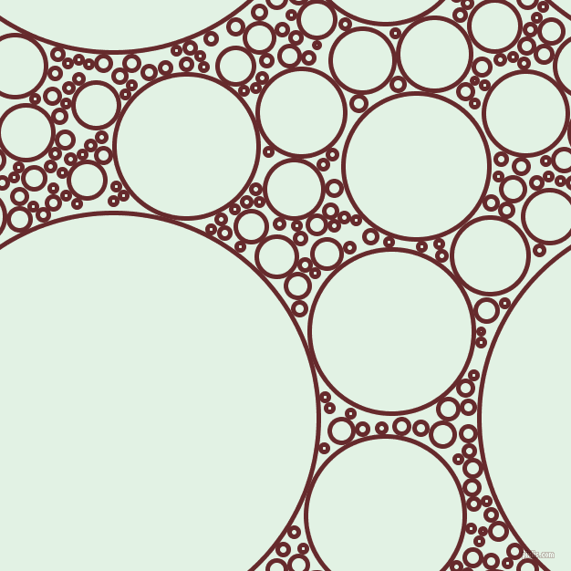 bubbles, circles, sponge, big, medium, small, 5 pixel line width, Red Devil and Frosted Mint circles bubbles sponge soap seamless tileable
