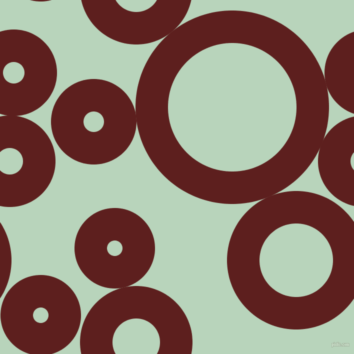 bubbles, circles, sponge, big, medium, small, 65 pixel line width, Red Oxide and Surf circles bubbles sponge soap seamless tileable
