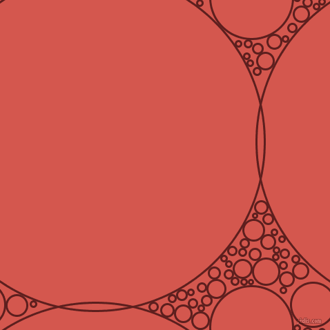 bubbles, circles, sponge, big, medium, small, 3 pixel line width, Red Oxide and Valencia circles bubbles sponge soap seamless tileable