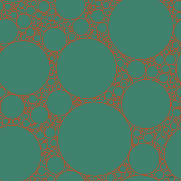 bubbles, circles, sponge, big, medium, small, 3 pixel line width, Red Stage and Viridian circles bubbles sponge soap seamless tileable