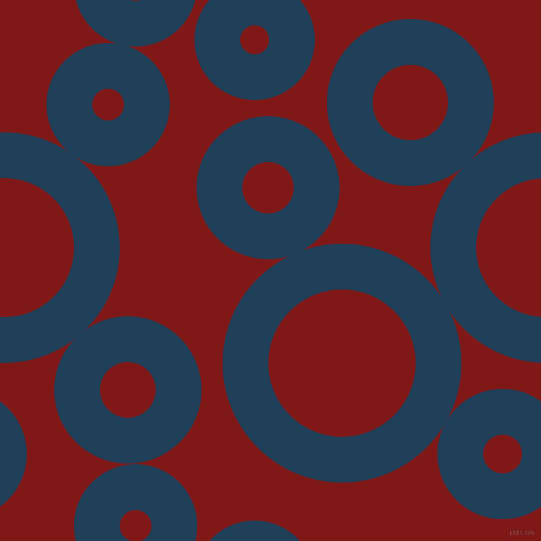 bubbles, circles, sponge, big, medium, small, 65 pixel line width, Regal Blue and Falu Red circles bubbles sponge soap seamless tileable