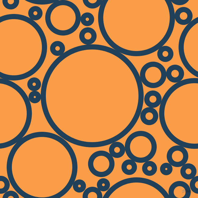 bubbles, circles, sponge, big, medium, small, 17 pixel line width, Regal Blue and Sunshade circles bubbles sponge soap seamless tileable