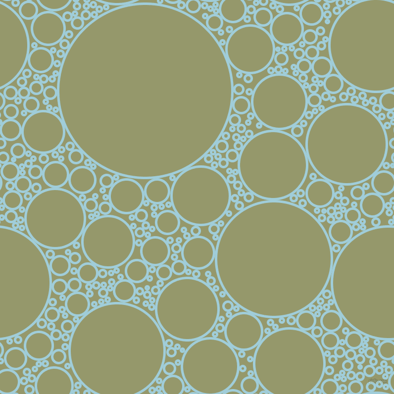 bubbles, circles, sponge, big, medium, small, 5 pixel line width, Regent St Blue and Avocado circles bubbles sponge soap seamless tileable