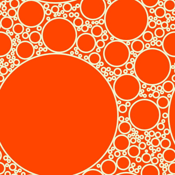 bubbles, circles, sponge, big, medium, small, 5 pixel line width, Rice Flower and Orange Red circles bubbles sponge soap seamless tileable