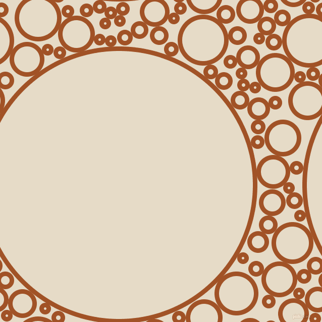 bubbles, circles, sponge, big, medium, small, 9 pixel line width, Rich Gold and Half Spanish White circles bubbles sponge soap seamless tileable