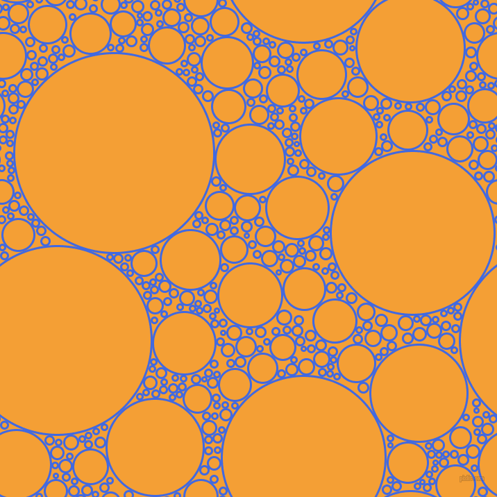 bubbles, circles, sponge, big, medium, small, 3 pixel line width, Royal Blue and Yellow Sea circles bubbles sponge soap seamless tileable
