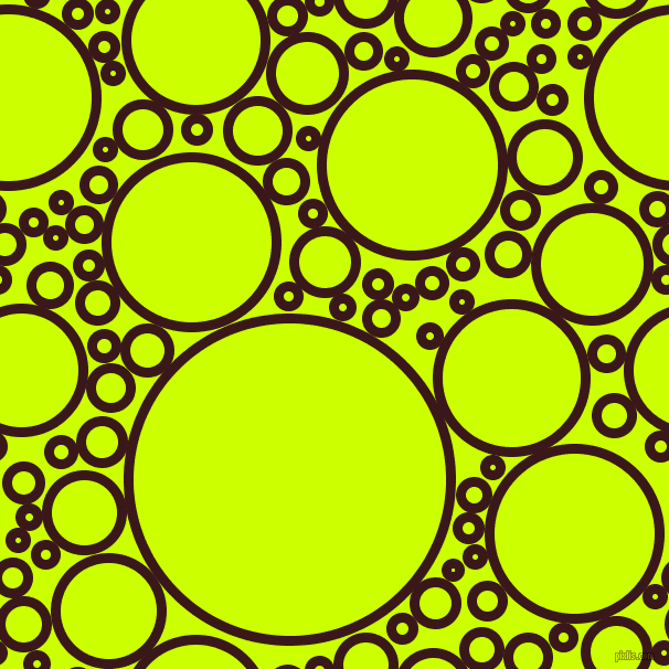 bubbles, circles, sponge, big, medium, small, 9 pixel line width, Rustic Red and Electric Lime circles bubbles sponge soap seamless tileable