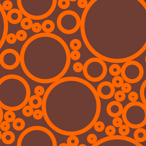 bubbles, circles, sponge, big, medium, small, 17 pixel line width, Safety Orange and Metallic Copper circles bubbles sponge soap seamless tileable