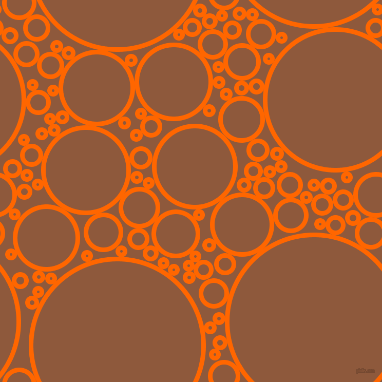 bubbles, circles, sponge, big, medium, small, 9 pixel line width, Safety Orange and Rope circles bubbles sponge soap seamless tileable