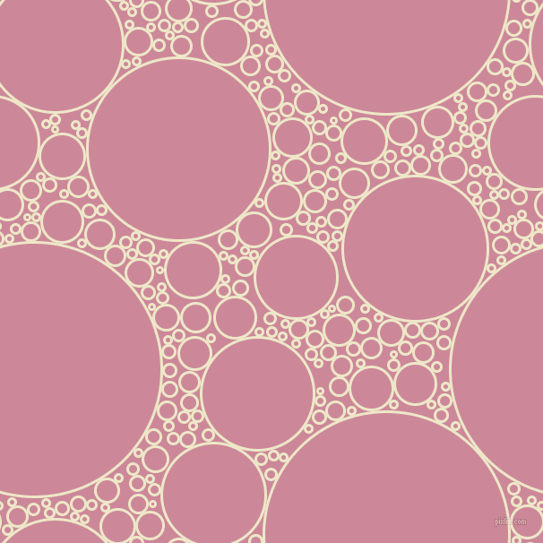 bubbles, circles, sponge, big, medium, small, 3 pixel line width, Scotch Mist and Puce circles bubbles sponge soap seamless tileable