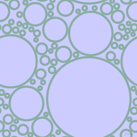 bubbles, circles, sponge, big, medium, small, 9 pixel line width, Sea Nymph and Lavender Blue circles bubbles sponge soap seamless tileable