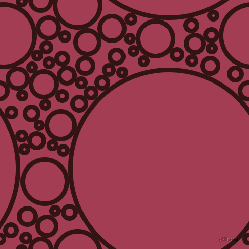 bubbles, circles, sponge, big, medium, small, 9 pixel line width, Seal Brown and Night Shadz circles bubbles sponge soap seamless tileable