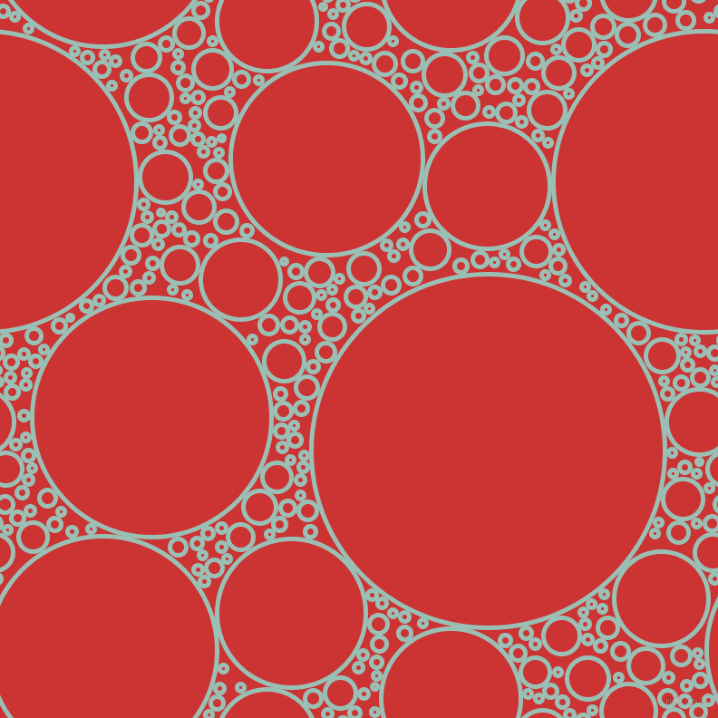 bubbles, circles, sponge, big, medium, small, 5 pixel line width, Shadow Green and Persian Red circles bubbles sponge soap seamless tileable