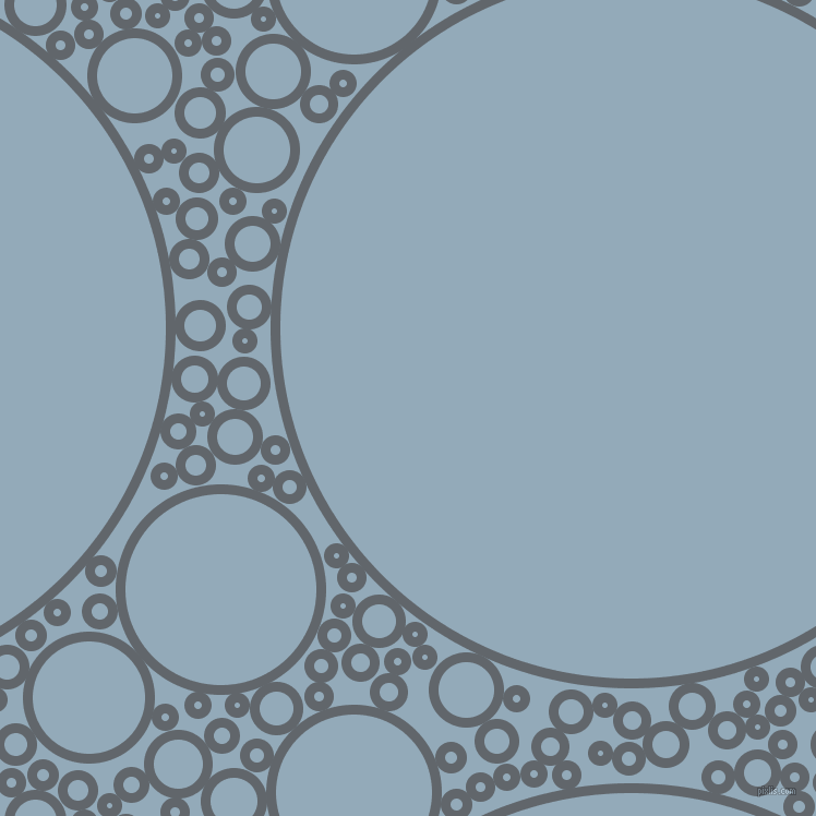 bubbles, circles, sponge, big, medium, small, 9 pixel line width, Shuttle Grey and Nepal circles bubbles sponge soap seamless tileable