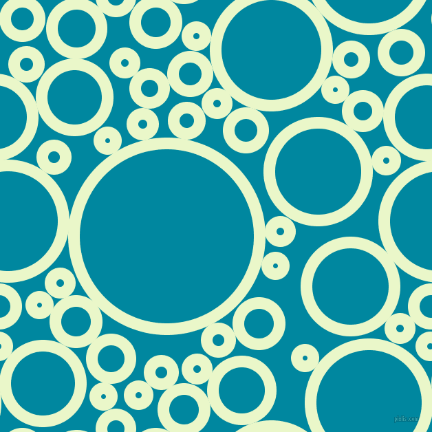 bubbles, circles, sponge, big, medium, small, 17 pixel line width, Snow Flurry and Eastern Blue circles bubbles sponge soap seamless tileable