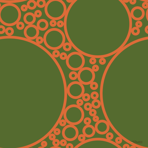 bubbles, circles, sponge, big, medium, small, 9 pixel line width, Sorbus and Dark Olive Green circles bubbles sponge soap seamless tileable