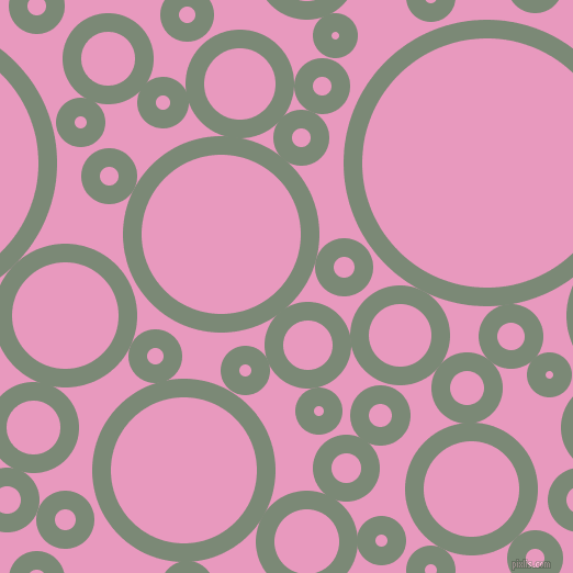 bubbles, circles, sponge, big, medium, small, 17 pixel line width, Spanish Green and Shocking circles bubbles sponge soap seamless tileable