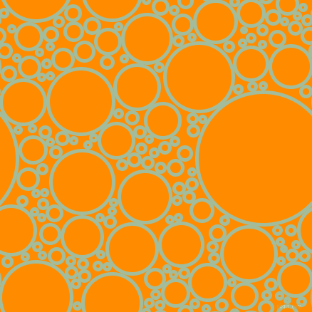 bubbles, circles, sponge, big, medium, small, 5 pixel line width, Spring Rain and Dark Orange circles bubbles sponge soap seamless tileable