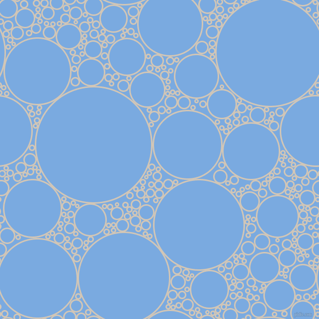 bubbles, circles, sponge, big, medium, small, 3 pixel line width, Stark White and Jordy Blue circles bubbles sponge soap seamless tileable