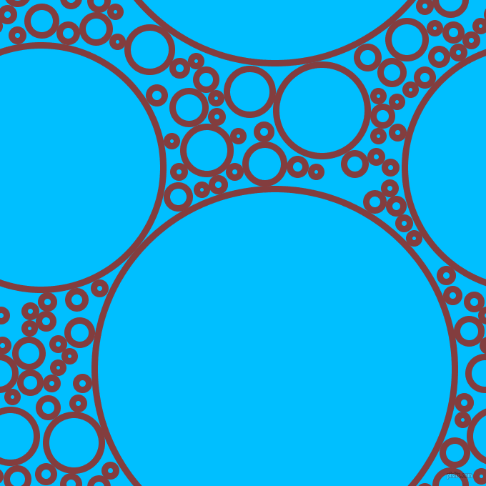 bubbles, circles, sponge, big, medium, small, 9 pixel line width, Stiletto and Deep Sky Blue circles bubbles sponge soap seamless tileable