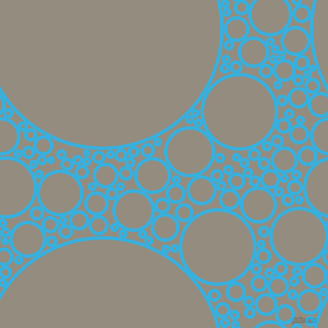 bubbles, circles, sponge, big, medium, small, 5 pixel line width, Summer Sky and Heathered Grey circles bubbles sponge soap seamless tileable