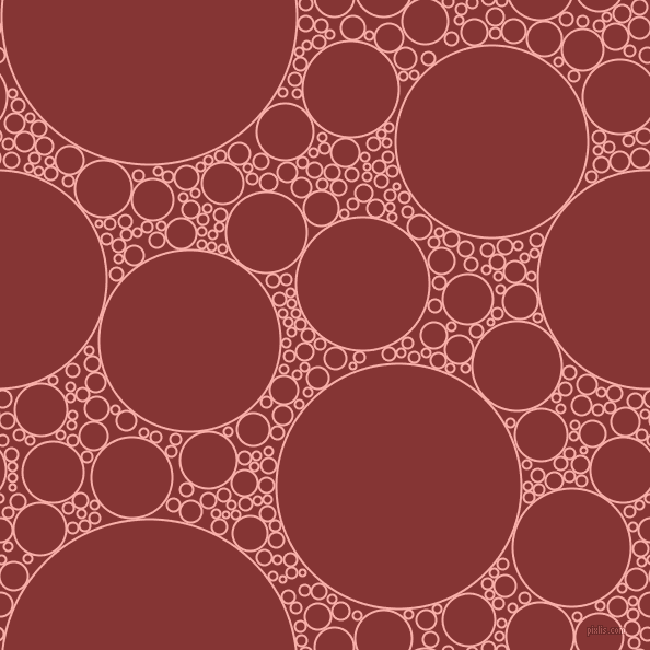 bubbles, circles, sponge, big, medium, small, 2 pixel line width, Sundown and Tall Poppy circles bubbles sponge soap seamless tileable