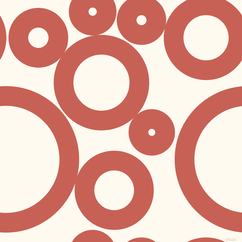 bubbles, circles, sponge, big, medium, small, 65 pixel line width, Sunglo and Floral White circles bubbles sponge soap seamless tileable