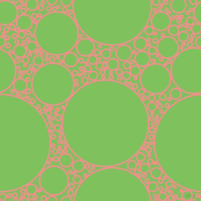 bubbles, circles, sponge, big, medium, small, 5 pixel line width, Sweet Pink and Mantis circles bubbles sponge soap seamless tileable