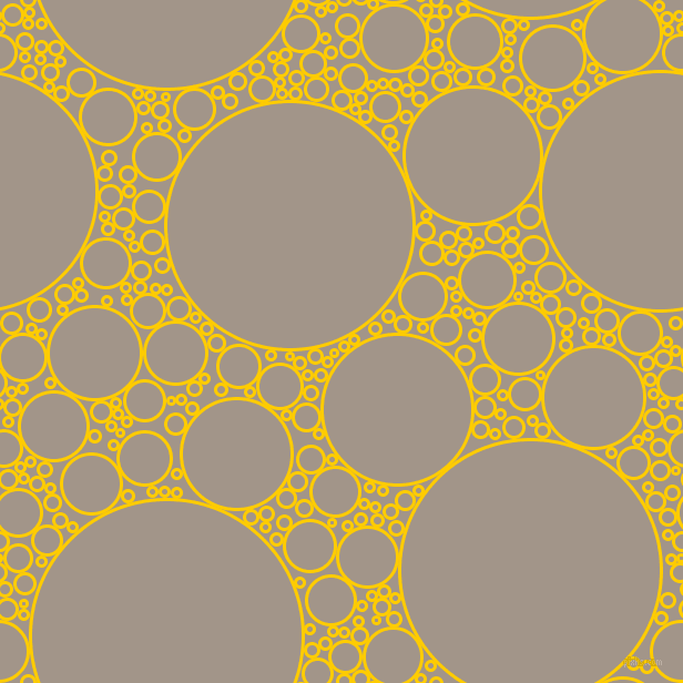 bubbles, circles, sponge, big, medium, small, 3 pixel line width, Tangerine Yellow and Zorba circles bubbles sponge soap seamless tileable