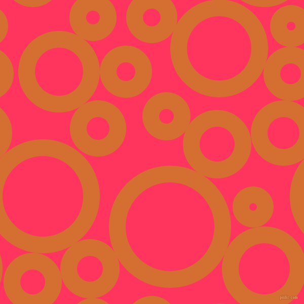 bubbles, circles, sponge, big, medium, small, 33 pixel line width, Tango and Radical Red circles bubbles sponge soap seamless tileable