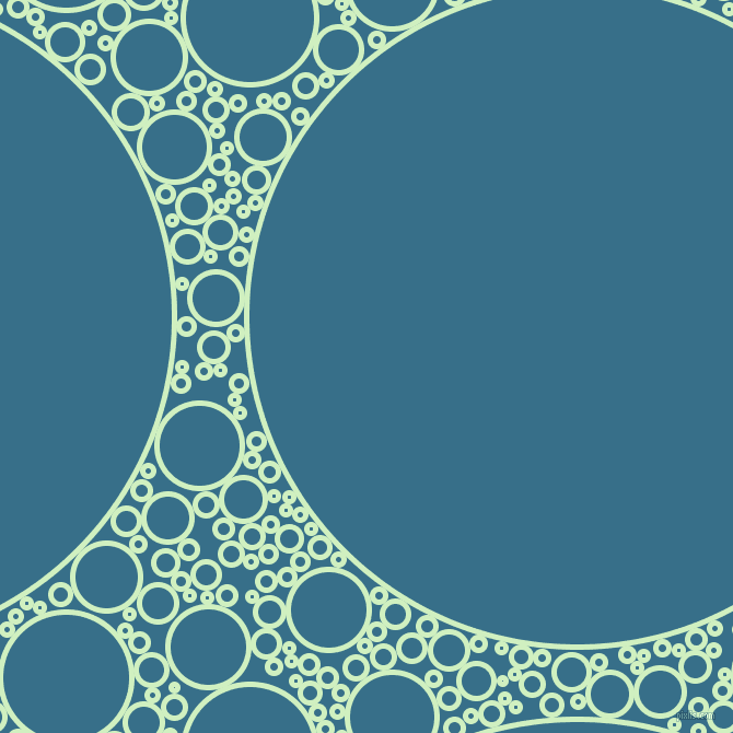 bubbles, circles, sponge, big, medium, small, 5 pixel line width, Tea Green and Astral circles bubbles sponge soap seamless tileable