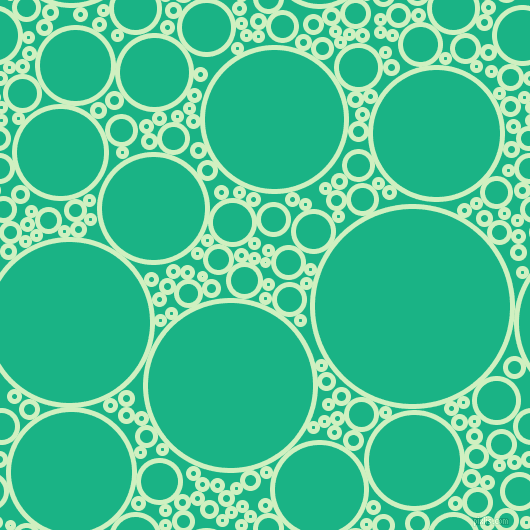 bubbles, circles, sponge, big, medium, small, 5 pixel line width, Tea Green and Mountain Meadow circles bubbles sponge soap seamless tileable