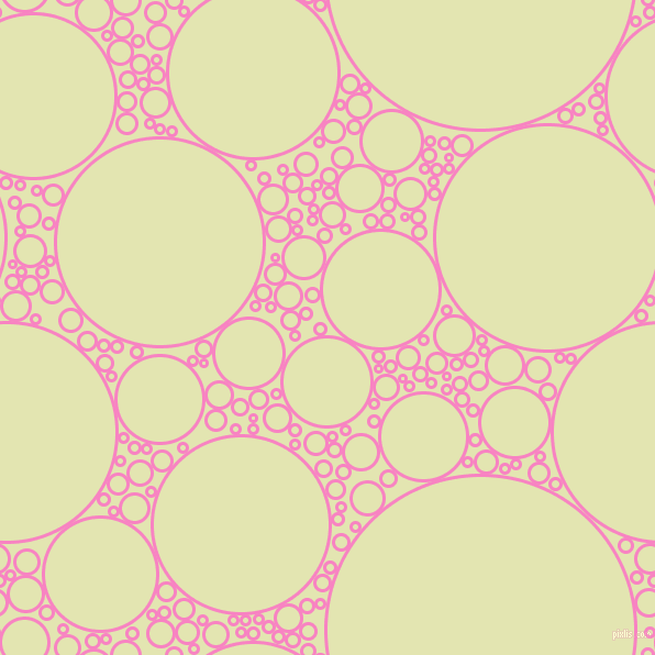 bubbles, circles, sponge, big, medium, small, 3 pixel line width, Tea Rose and Tusk circles bubbles sponge soap seamless tileable