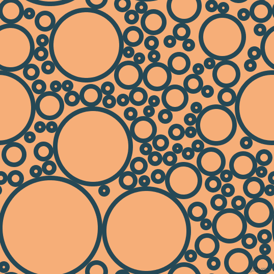 bubbles, circles, sponge, big, medium, small, 9 pixel line width, Teal Blue and Tacao circles bubbles sponge soap seamless tileable