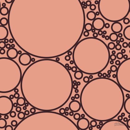 bubbles, circles, sponge, big, medium, small, 5 pixel line width, Temptress and Tonys Pink circles bubbles sponge soap seamless tileable