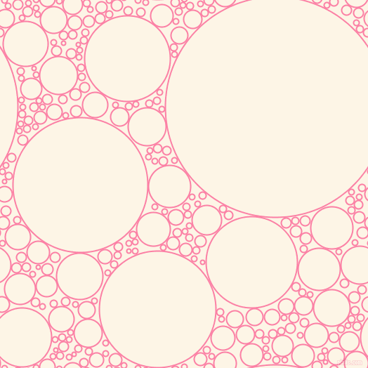 bubbles, circles, sponge, big, medium, small, 2 pixel line widthTickle Me Pink and Old Lace circles bubbles sponge soap seamless tileable