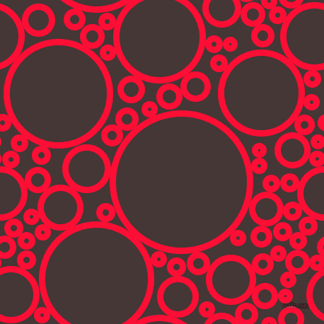bubbles, circles, sponge, big, medium, small, 9 pixel line width, Torch Red and Cowboy circles bubbles sponge soap seamless tileable