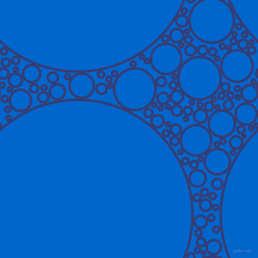 bubbles, circles, sponge, big, medium, small, 5 pixel line width, Torea Bay and Navy Blue circles bubbles sponge soap seamless tileable