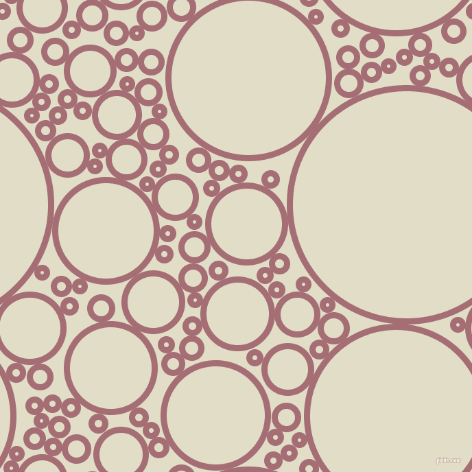 bubbles, circles, sponge, big, medium, small, 9 pixel line width, Turkish Rose and Travertine circles bubbles sponge soap seamless tileable