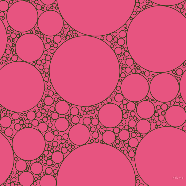 bubbles, circles, sponge, big, medium, small, 2 pixel line width, Turtle Green and Dark Pink circles bubbles sponge soap seamless tileable