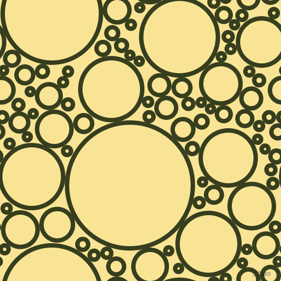 bubbles, circles, sponge, big, medium, small, 9 pixel line width, Turtle Green and Vis Vis circles bubbles sponge soap seamless tileable