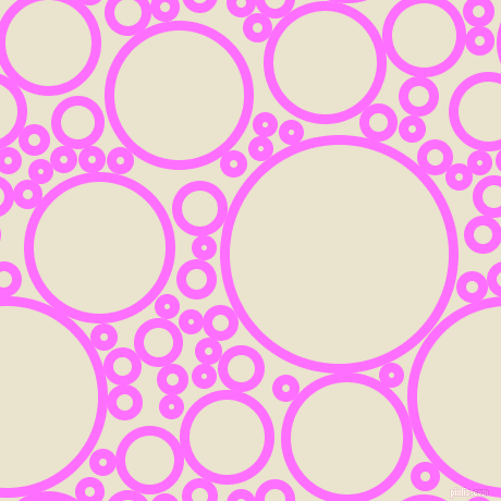 bubbles, circles, sponge, big, medium, small, 9 pixel line width, Ultra Pink and Orange White circles bubbles sponge soap seamless tileable