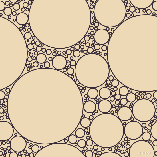 bubbles, circles, sponge, big, medium, small, 3 pixel line width, Valentino and Champagne circles bubbles sponge soap seamless tileable