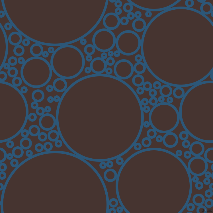 bubbles, circles, sponge, big, medium, small, 9 pixel line width, Venice Blue and Cedar circles bubbles sponge soap seamless tileable
