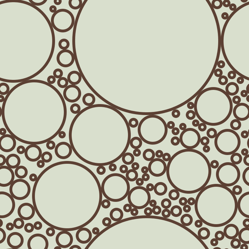 bubbles, circles, sponge, big, medium, small, 9 pixel line width, Very Dark Brown and Gin circles bubbles sponge soap seamless tileable