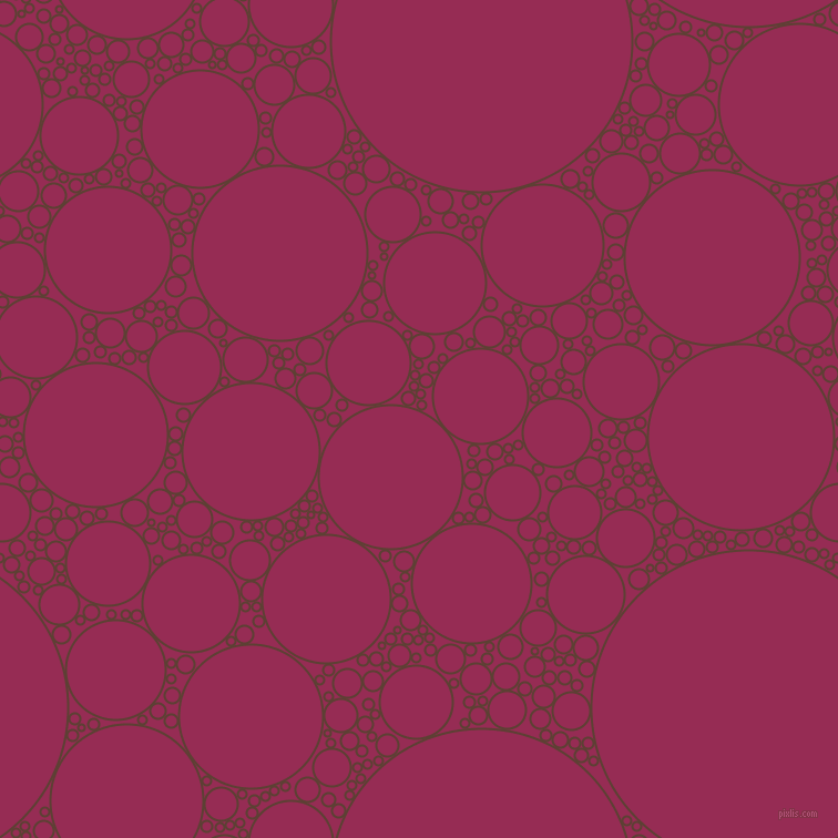 bubbles, circles, sponge, big, medium, small, 2 pixel line width, Very Dark Brown and Lipstick circles bubbles sponge soap seamless tileable