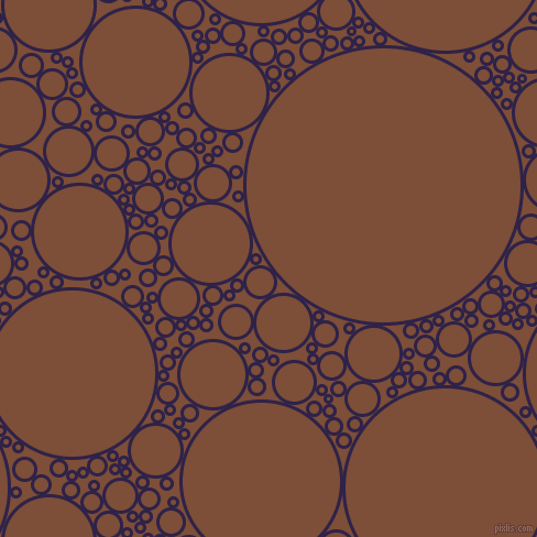 bubbles, circles, sponge, big, medium, small, 3 pixel line width, Violent Violet and Cigar circles bubbles sponge soap seamless tileable