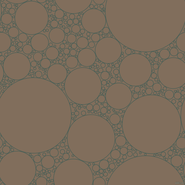 bubbles, circles, sponge, big, medium, small, 2 pixel line width, Viridian Green and Donkey Brown circles bubbles sponge soap seamless tileable